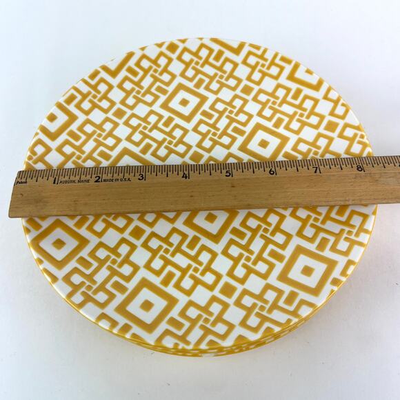 Crate and Barrel Kate Spain Chase Luncheon Salad Plates Set of 4 FLAW - Picture 5 of 7